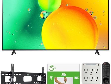 LG 75  HDR 4K UHD Smart NanoCell LED TV 2022 + TaskRabbit Installation Bundle Online Hot Sale