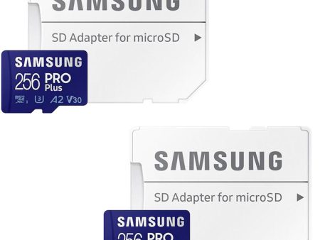 Samsung MB-MD256KA AM PRO Plus and Adapter microSDXC Memory Card, 256GB - (2-Pack) Discount