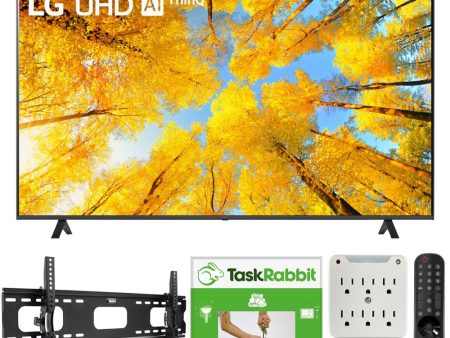 LG UQ7590PUB 75 Inch HDR 4K UHD Smart TV (2022) + TaskRabbit Installation Bundle Hot on Sale