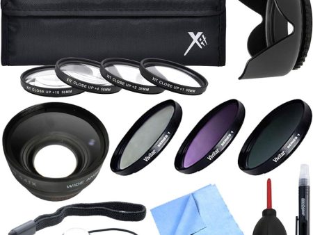 Xit Pro UV CPL FLD Lens Filter + Close-Up Macro Ultimate Accessory Kit 58mm Filter Supply