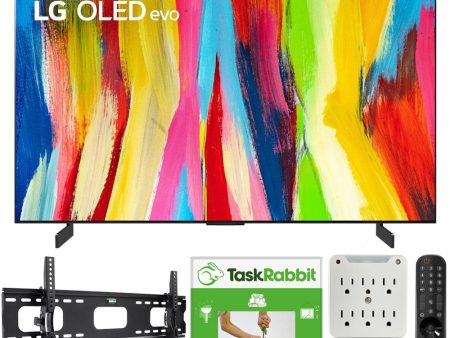 LG OLED83C2PUA 83  HDR 4K Smart OLED TV (2022) + TaskRabbit Installation Bundle Cheap