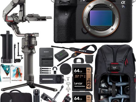 Sony a7s III Mirrorless Camera Full Frame Body + DJI RS 2 Gimbal Filmmaker s Kit on Sale