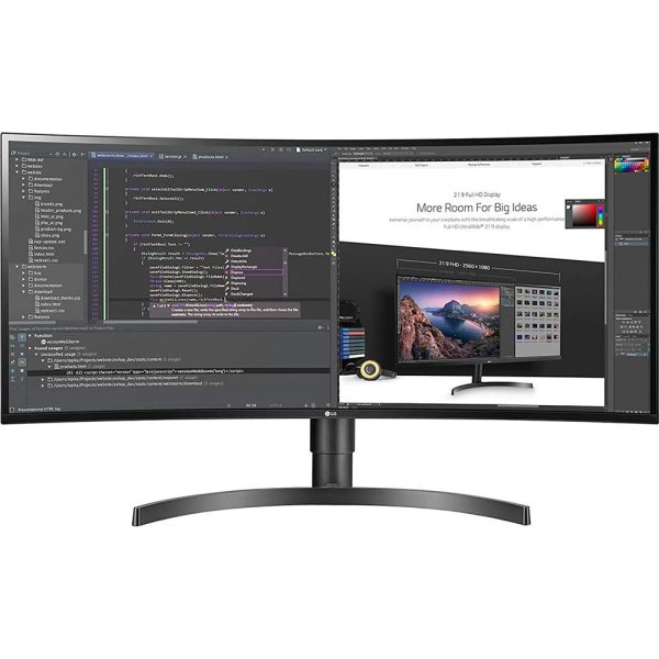 LG 34WL75C-B 34  21:9 UltraWide QHD 3440x1440 Curved IPS Monitor - Refurbished Hot on Sale