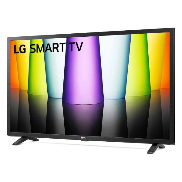 LG 32LQ630BPUA 32  HDR Smart LCD HD TV (2022) with Deco Home 60W Soundbar Bundle Fashion