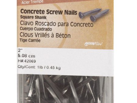 Hillman 2 in. Concrete Steel Nail Flat Head 1 lb on Sale