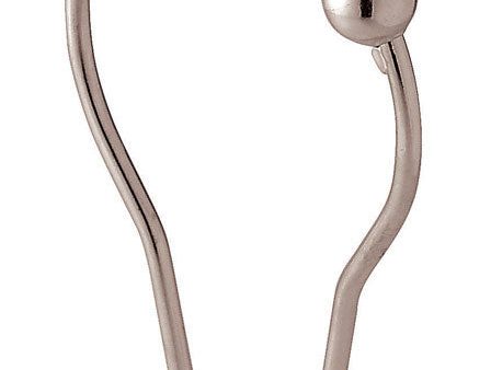 iDesign Chrome Silver Steel Shower Curtain Rings 12 pk Hot on Sale