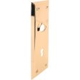 Prime-Line Bright Brass Door Escutcheon Plates Left Handed For Cheap