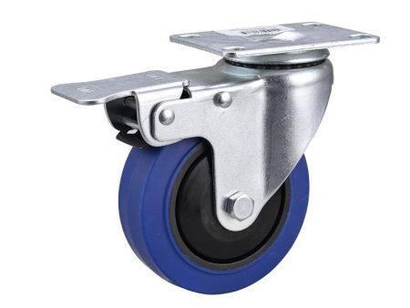 Projex 4 in. D Swivel Soft Rubber Caster 265 lb 1 pk Supply