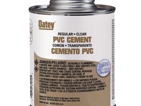 Oatey Clear Cement For PVC 32 oz Online