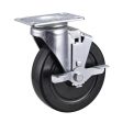 Projex 5 in. D Swivel Soft Rubber Caster 225 lb 1 pk Fashion