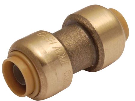 SharkBite 3 8 in. Push X 3 8 in. D Push Brass Coupling Discount