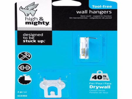 Hillman High & Mighty Picture Hanger 40 lb 2 pk Discount