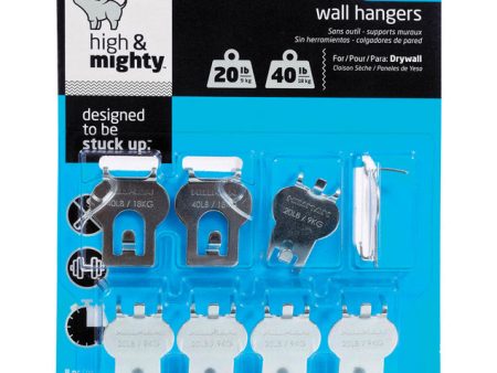 Hillman High & Mighty Picture Hanger 20 lb 8 pk on Sale