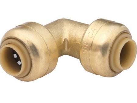 SharkBite 1 4 in. Push X 1 4 in. D Push Brass Elbow Supply