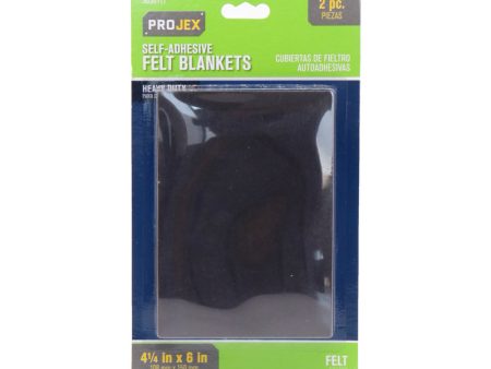 Projex Felt Self Adhesive Blanket Brown Rectangle 4-1 4 in. W X 6 in. L 2 pk For Sale