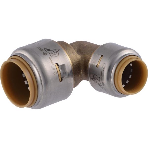 SharkBite 3 4 in. Push X 1 2 in. D Push Brass Reducing Elbow For Sale