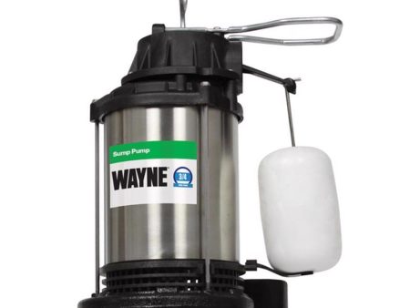 Wayne 3 4 HP 5490 gph Stainless Steel Vertical Float Switch AC Sump Pump Cheap