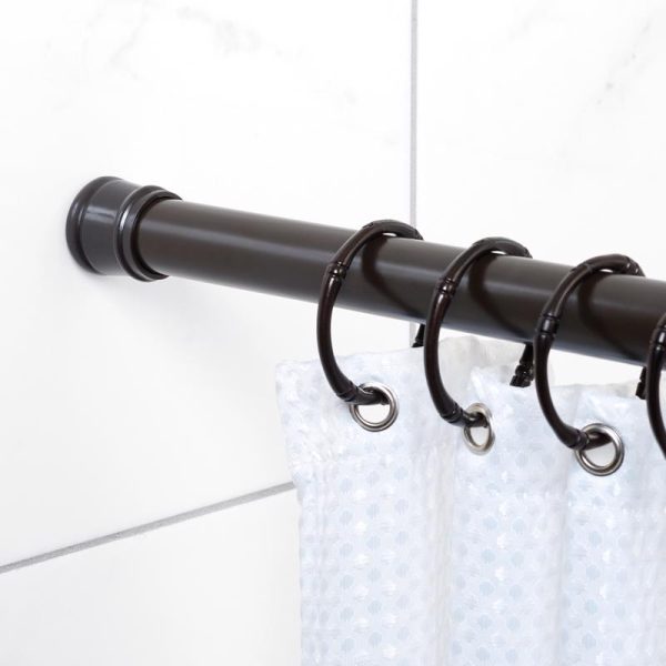 Zenna Home Shower Curtain Rod 72 in. L Oil Rubbed Bronze Supply