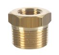 JMF Company 1 2 in. MPT X 3 8 in. D FPT Brass Hex Bushing Hot on Sale