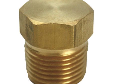 JMF Company 1 4 in. MPT Brass Hex Head Plug Online Hot Sale