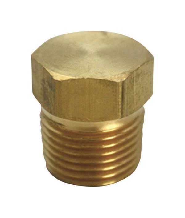 JMF Company 1 4 in. MPT Brass Hex Head Plug Online Hot Sale