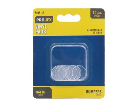 Projex Vinyl Protective Pad Clear Round 3 4 in. W 10 pk Fashion