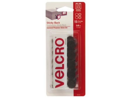 VELCRO Brand Sticky Back Small Nylon Hook and Loop Fastener 5 8 in. L 15 pk Online