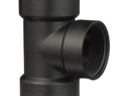 Charlotte Pipe 1-1 2 in. Hub X 1-1 2 in. D Hub ABS Flush Cleanout Tee Fashion