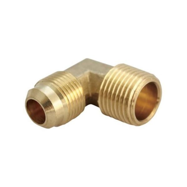 JMF Company 5 16 in. Flare X 1 4 in. D MPT Brass 90 Degree Elbow on Sale