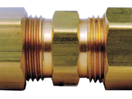 JMF Company 1 2 in. Compression X 1 2 in. D Compression Yellow Brass Union Online Hot Sale