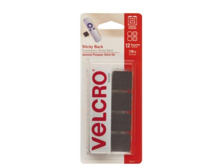 VELCRO Brand Sticky Back Small Nylon Hook and Loop Fastener 7 8 in. L 12 pk Online now