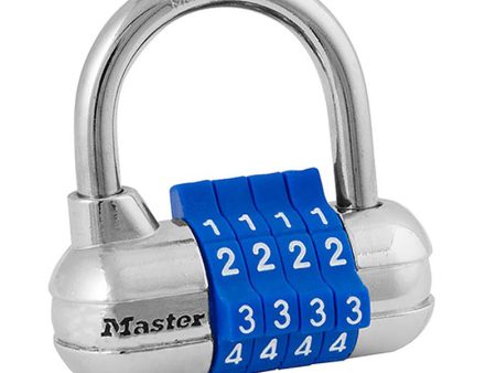 Master Lock 2-1 4 in. W 4-Digit Combination Padlock For Sale