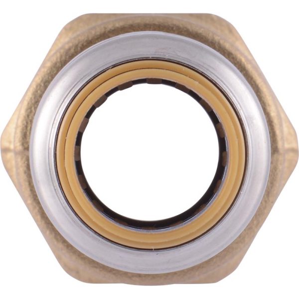 SharkBite 1 2 in. Push X 3 4 in. D FPT Brass Reducing Connector on Sale