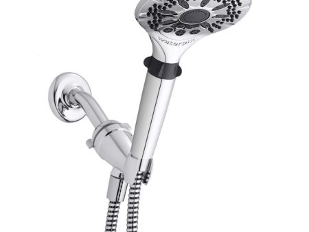 Waterpik PowerSpray Plus Chrome 5 settings Showerhead 1.8 gpm Online Sale