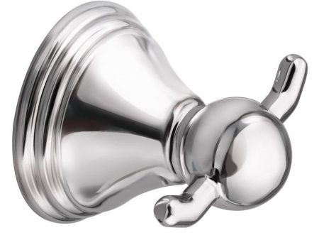 Moen Preston 2.25 in. H X 2.5 in. W X 2.38 in. L Chrome Silver Robe Hook Supply