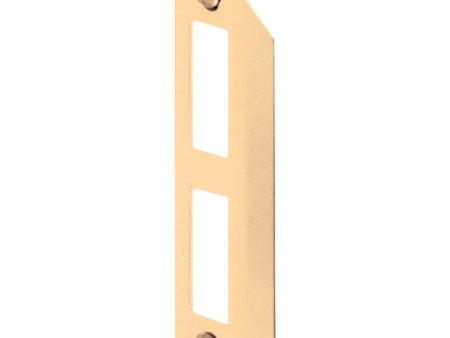 Prime-Line Brass-Plated Gold Steel Door Strike 1 pk Discount