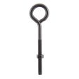 Wright 3 8 in. X 6 in. L Black Steel Eyebolt Nut Included Hot on Sale