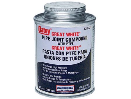 Oatey Great White White Pipe Joint Compound 16 oz Fashion