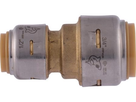 SharkBite Push to Connect 3 4 in. PTC X 1 2 in. D PTC Brass Reducing Coupling Fashion