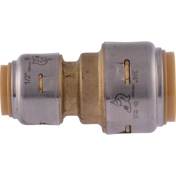 SharkBite Push to Connect 3 4 in. PTC X 1 2 in. D PTC Brass Reducing Coupling Fashion