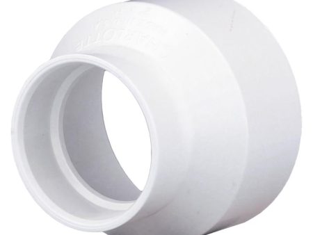 Charlotte Pipe Schedule 40 2 in. Hub X 3 in. D Hub PVC Reducing Coupling 1 pk For Sale