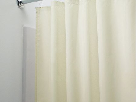 iDesign 72 in. H X 72 in. W Sand Solid Shower Curtain Liner Polyester For Discount