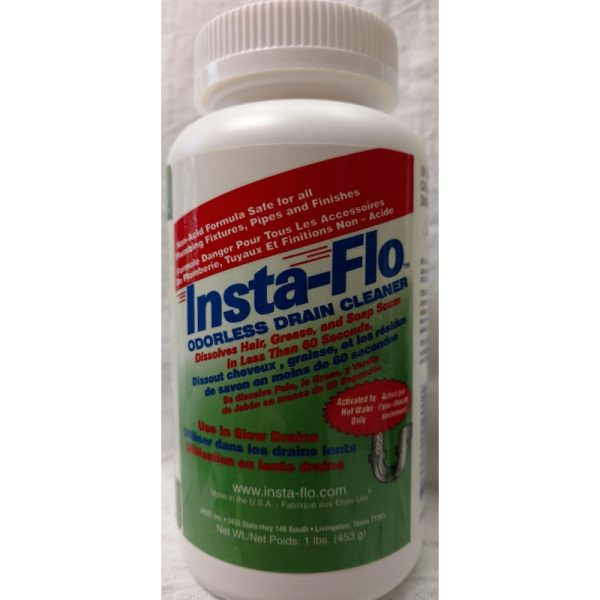 Insta-Flo Crystals Drain Cleaner 1 lb For Sale