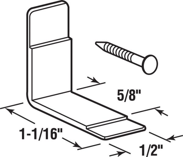 Prime-Line Plastic Center Guide Drawer Guide Side Saddles 1 pk For Discount