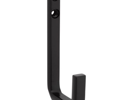 National Hardware Reed Matte Black Black Steel 4 in. L Hook 125 lb 1 pk Sale