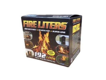 Fire Liters Wood Fiber Firestarter Log 12 min 192 pk Cheap