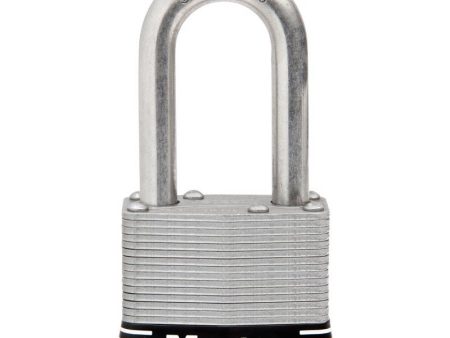 Master Lock 1.3 4 in. W Stainless Steel 4-Pin Tumbler Padlock For Sale