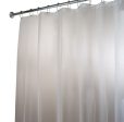 iDesign 72 in. H X 84 in. W Frosted Shower Curtain Liner EVA For Cheap