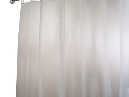 iDesign 72 in. H X 84 in. W Frosted Shower Curtain Liner EVA For Cheap