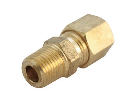 JMF Company 1 4 in. Compression X 3 8 in. D MPT Brass Connector For Cheap